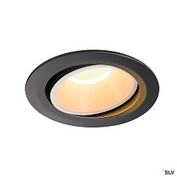 LED Ceiling recessed luminaire NUMINOS DL XL, 2700K, IP20, rotatable / pivotable, 20, 3500lm, UGR 18, black/white