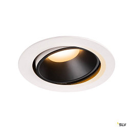 LED Ceiling recessed luminaire NUMINOS DL XL, 2700K, IP20, rotatable / pivotable, 20, 3300lm, UGR 21, white/black