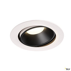 LED Ceiling recessed luminaire NUMINOS DL XL, 4000K, IP20, rotatable / pivotable, 20, 3600lm, UGR 21, white/black