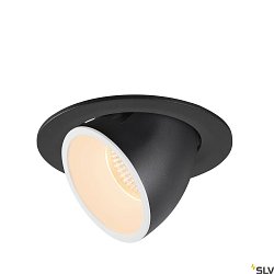 LED Ceiling recessed luminaire NUMINOS GIMBLE L, 2700K, 20, black/white