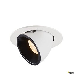 LED Ceiling recessed luminaire NUMINOS GIMBLE L, 2700K, 20, white/black