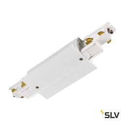 3-phase straight connector S-TRACK, white