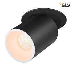 ceiling recessed luminaire NUMINOS PROJECTOR L cylindrical, black, white
