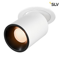 ceiling recessed luminaire NUMINOS PROJECTOR L cylindrical, black, white