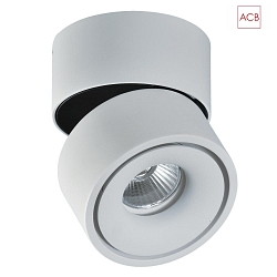 LED wall and ceiling spot APEX 3412/10, COB 13W 3000K 891lm, swivelling, white