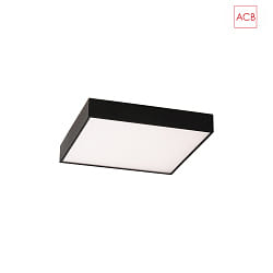 ceiling luminaire OPORTO 3973/40 with diffuser IP20, black