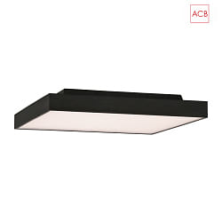 ceiling luminaire OPORTO 3973/60 with diffuser IP20, black
