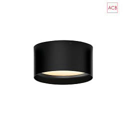 ceiling luminaire TECH 3987/15 with diffuser IP44, black