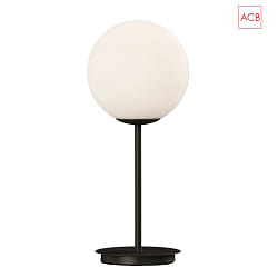 table lamp PARMA 3946/18 E27 IP20, glossy, opal, black matt