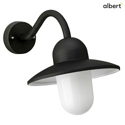 outdoor wall luminaire TYPE NO 0649 E27 IP44, black dimmable