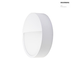 outdoor wall luminaire EYE impact resistant, with cover IP65, white matt 