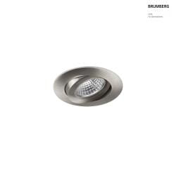 recessed luminaire OLENI swivelling IP20, brushed nickel dimmable 6W 600lm 3000K 38 38 CRI >80
