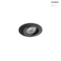 recessed luminaire OLENI swivelling, Dim-To-Warm IP20, black dimmable 6W 410lm 1800 - 3000K 38 38 CRI >80