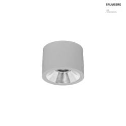 downlight APOLLO MIDI smooth, round, switchable IP20, powder coated, silver 