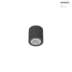downlight APOLLO MINI round, switchable, faceted IP20, powder coated, black 