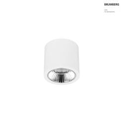 downlight APOLLO MIDI round, DALI controllable, faceted IP20, powder coated, white dimmable