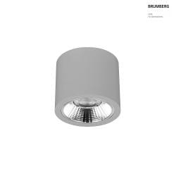 downlight APOLLO MAXI round, DALI controllable, faceted IP20, powder coated, silver dimmable