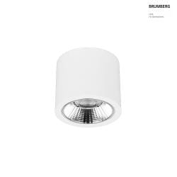 downlight APOLLO MAXI round, DALI controllable, faceted IP20, powder coated, white dimmable