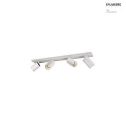ceiling luminaire TAGES 4 flames, square, long GU10 IP20, white matt dimmable