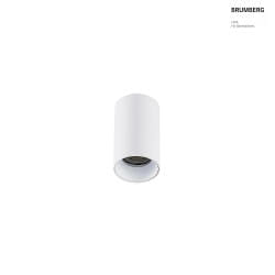 downlight TOMEK 1 flame, cylindrical, surface-mounted version GU10 IP20, white matt dimmable