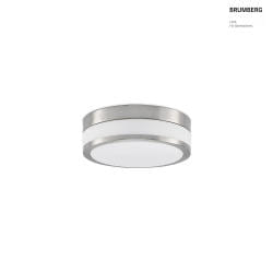 wall and ceiling luminaire EREVAN  28CM 2 flames E27 IP44, nickel matt dimmable