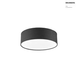 ceiling luminaire TIM  40CM up / down, with diffuser E27 IP20, nickel matt dimmable