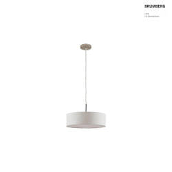 pendant luminaire TIM  40CM up / down, with diffuser E27 IP20, nickel matt dimmable