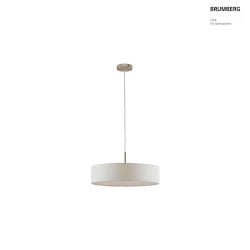 pendant luminaire TIM  50CM up / down, with diffuser E27 IP20, nickel matt dimmable