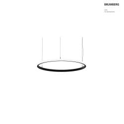 pendant luminaire ANDROS OUT  80CM DALI controllable IP20, powder coated, black matt dimmable