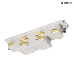 3-phase straight connector D LINE/DALI DALI controllable, electric, white