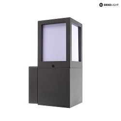 outdoor wall luminaire FACADO II OPAL square E27 IP65, dark grey, mat dimmable