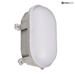 damp-proof luminaire SOTANO IP54 oval, CCT Switch, switchable, multipower IP54, grey 