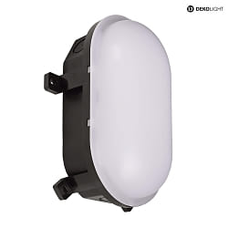 damp-proof luminaire SOTANO IP54 oval, CCT Switch, switchable, multipower IP54, black 