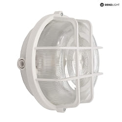 wall and ceiling luminaire SOTANO RETRO round E27 IP44, white dimmable