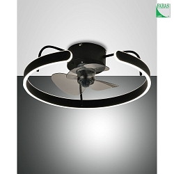 LED Deckenleuchte mit Ventilator SAVOY, 40W, 2700-5000K, IP20, schwarz