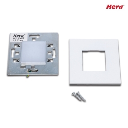 Recessed wall luminaire LED Wall F for flush-mounted / cavity wall boxes, IP20, 7.5 x 7.5cm, 230V, 1.8W 3000K 90lm, white