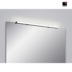 mirror luminaire LADO-S 90 IP44, black matt, white 