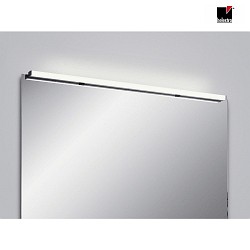mirror luminaire LADO-S 120 IP44, black matt, white 