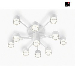 ceiling luminaire KALA IP20, partly satined, white matt dimmable