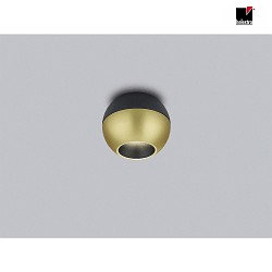 ceiling luminaire ETO IP20, gold, black dimmable