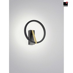 wall luminaire ELARA LED IP20, gold, black dimmable