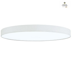 LED ceiling luminaire LUNA X,  30cm, 22W 4000K 2000lm, dimmable, chintz, white