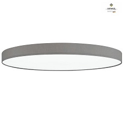 LED ceiling luminaire LUNA X,  30cm, 22W 4000K 2000lm, dimmable, chintz, light grey