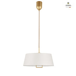 pendant luminaire KLARA with cable lift, washable E27 IP20, brass dimmable