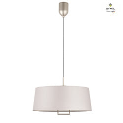 pendant luminaire KLARA with cable lift, washable E27 IP20, platinum dimmable