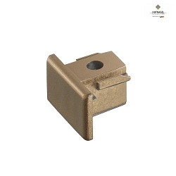 Accessory for 1-phase HV power track MULTICOLOR-SYSTEM 20 - end cap, ML Brass