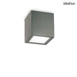 outdoor ceiling luminaire TECHO BIG square GU10 IP54, anthracite dimmable