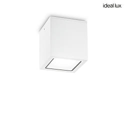 outdoor ceiling luminaire TECHO BIG square GU10 IP54, white dimmable