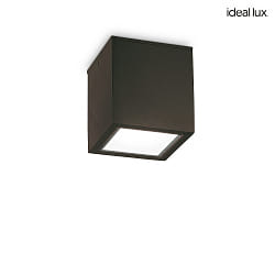 outdoor ceiling luminaire TECHO BIG square GU10 IP54, black dimmable