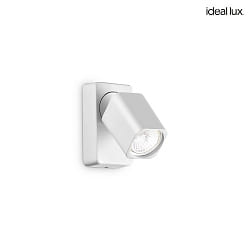wall luminaire RUDY 1 flame GU10 IP20, white dimmable